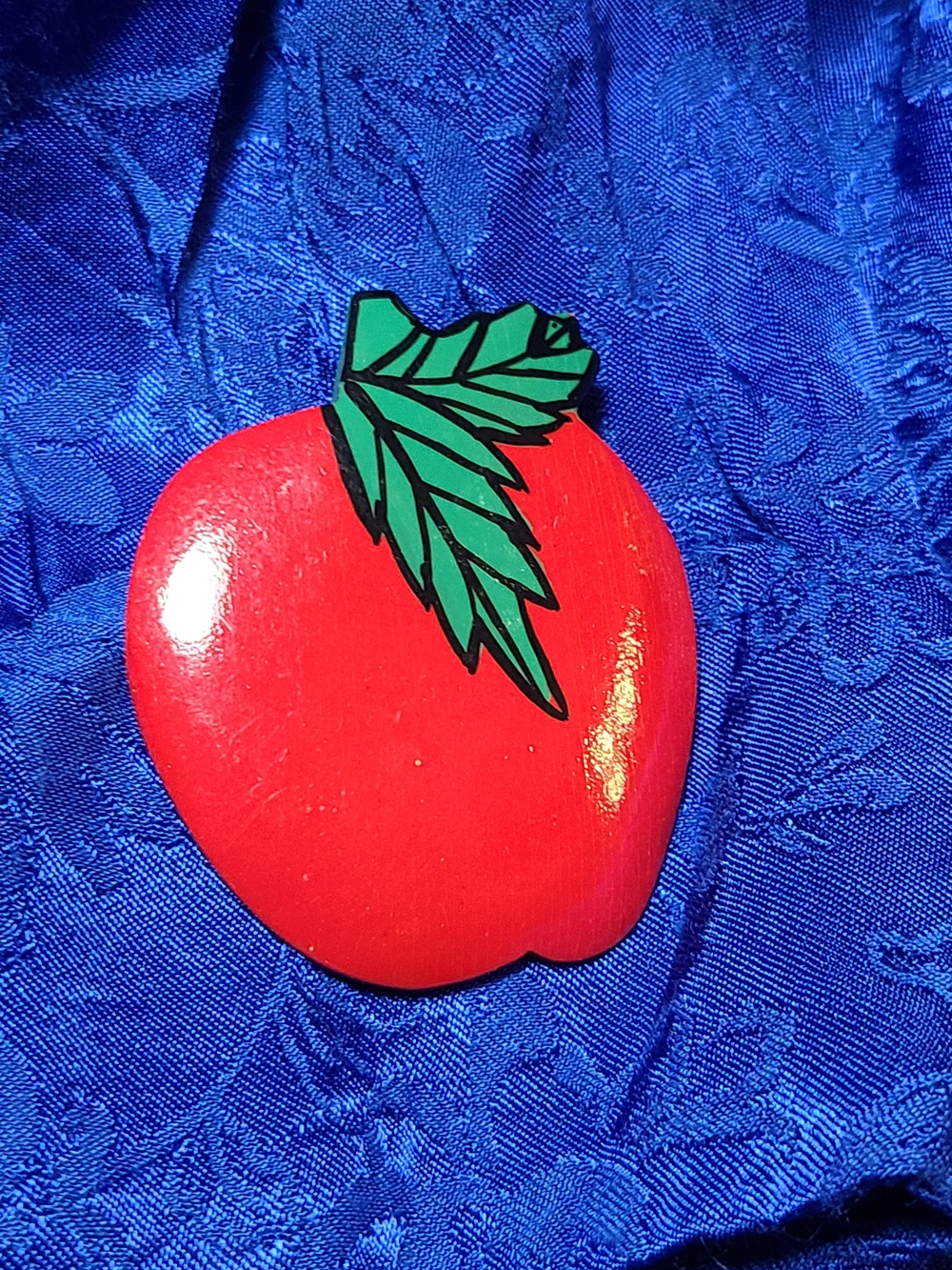Red Apple Pin Brooch - Women Accessories